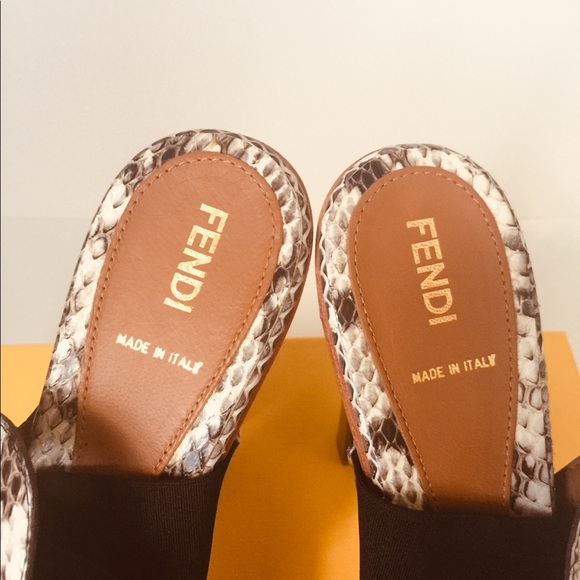 🎉HP🎉FENDI Chunky Platform Heels 🔥RARE - Picture 6 of 15